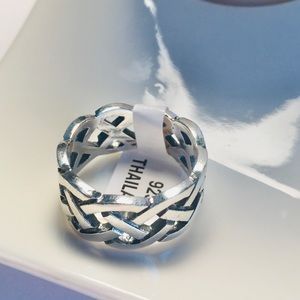 Sterling Silver Celtic Weave Ring